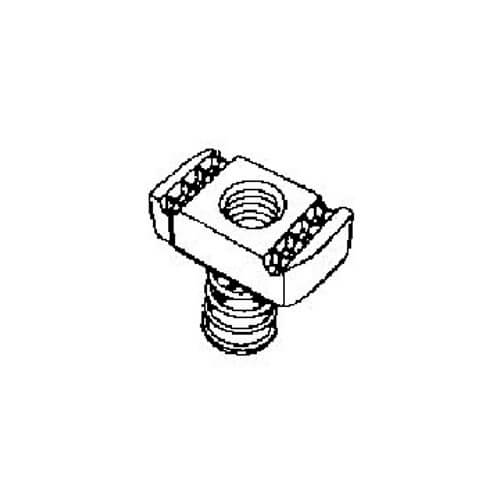 Main product image of 5/8" Electro-Galvanized Strut Nut (Regular Spring)