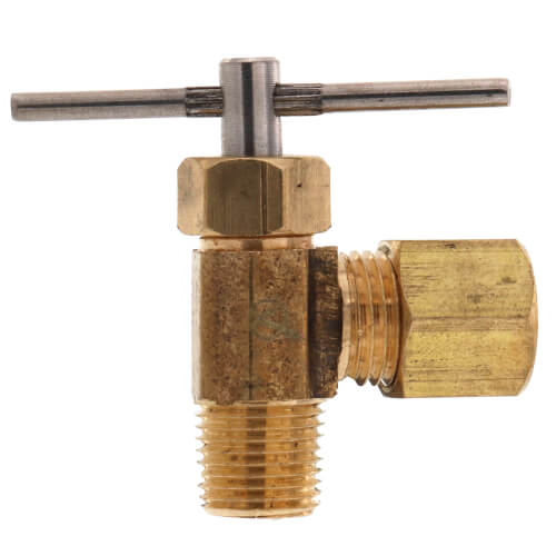 Main product image of 1/4" x 1/8" Angle Compression Needle Valve (Lead Free)
