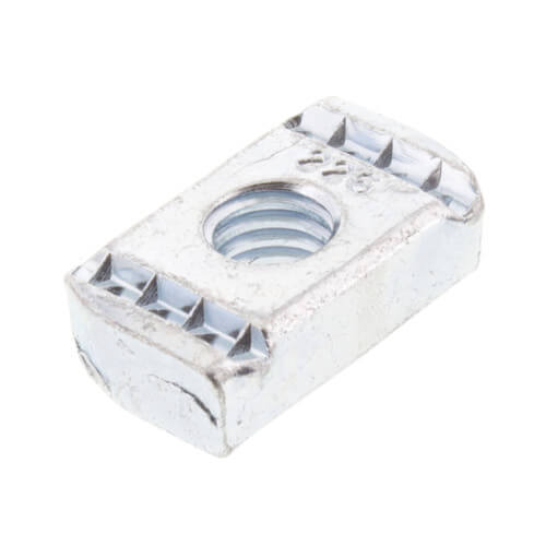 Main product image of 3/8" Zinc Channel Nut w/o Spring (7/16"-14 Thread)