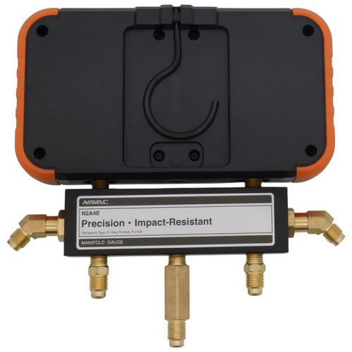 Main product image of 3-1/8" OD Pro Plus Manifold Gauge, Aluminum Body, for R134a/404A/410A Refrigerants
