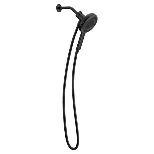 Main product image of Quattro Matte Black 4 Functions 6-1/2" Diameter Handheld Shower, 1.5 Gpm, N400H0BL