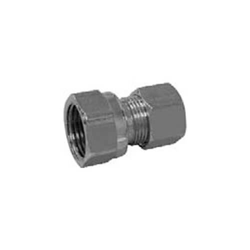 Main product image of 1/2" OD x 1/2" FIP Chrome Plated Compression Connector, Lead Free
