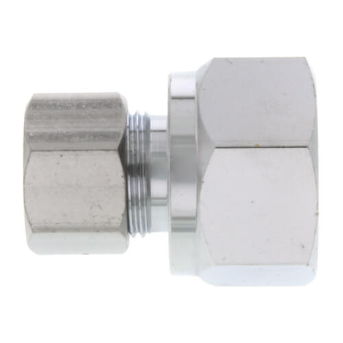 Main product image of 3/8" OD x 1/2" FIP Chrome Plated Compression Connector, Lead Free