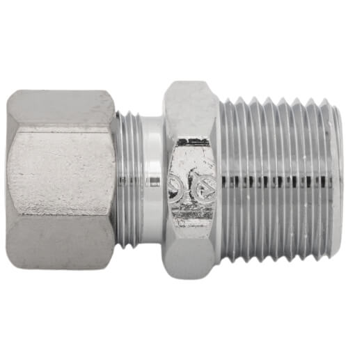 Main product image of 3/8" OD x 3/8" MIP Chrome Plated Compression Connector, Lead Free