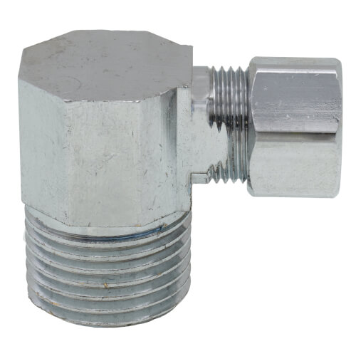 Main product image of 3/8" OD x 1/2" MIP Chrome Plated Compression Elbow, Lead Free