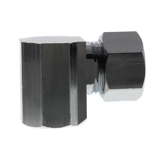 Main product image of 1/2" OD x 3/8" FIP Chrome Plated Compression Elbow, Lead Free