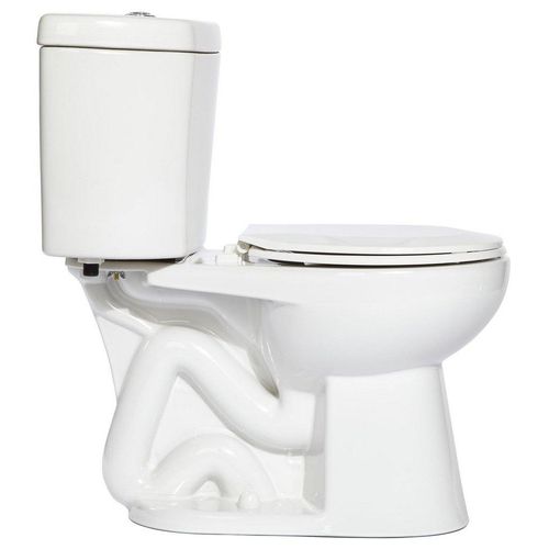 Main product image of The Original Dual-Flush Round Toilet Bowl Only, 12" Rough-In, 0.8 GPF (White)