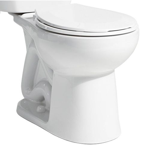 Main product image of The Original Dual-Flush Round Toilet Bowl Only, 12" Rough-In, 0.8 GPF (White)