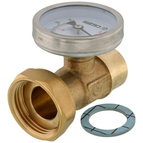 Main product image of 3/4" Sweat Adapter with Gauge