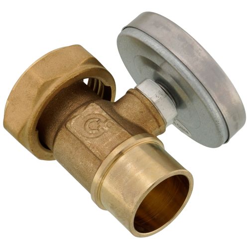 Main product image of 3/4" Sweat Adapter with Gauge