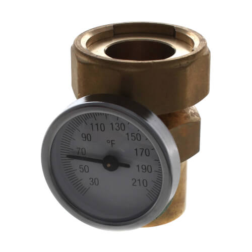 Main product image of 1-1/4" Sweat Adapter with Gauge