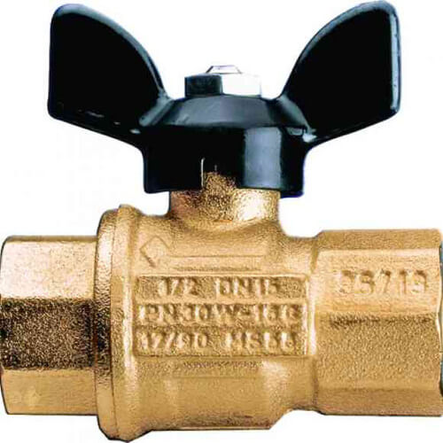 Main product image of 3/4" NPT Female Drain Ball Valve w/ T-Handle