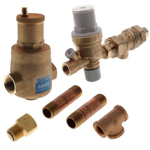 NA553362 Caleffi NA553362 Boiler Trim Kit w/ AutoFill & Backflow & 1" Threaded Air Separator