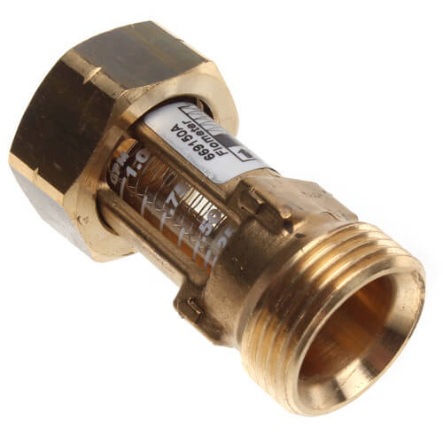 Main product image of 3/4" MxF Flow Meter - 0.25 to 1 GPM High Temp