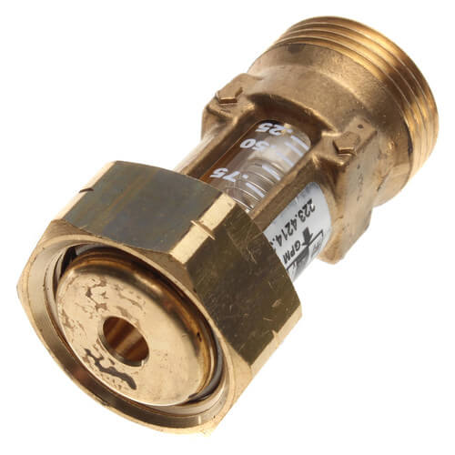 Main product image of 3/4" MxF Flow Meter - 0.25 to 1 GPM High Temp