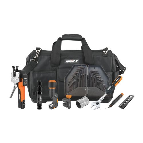 Main product image of Deluxe Mini-Split Tool Kit w/ Hex Key Set and Bag (NEF6L2, NTW1, NVR2, NTC6, NTC12, NTR14, NTD28, NFG1)