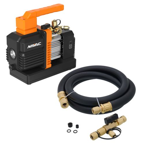 Main product image of Cordless Vacuum Pump, No Battery, BreakFree Series (4 CFM) & Pro Series Rapid Evacuation Kit with Valve Core Removal Tool and Hose (3/8" to 1/4" Fitting)