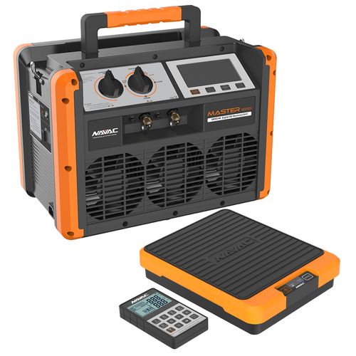 Main product image of Brushless 4-Cylinder Recovery Unit w/ Digital Display, DC, Master Series & Smart Refrigerant Scale (220 lb. Capacity)