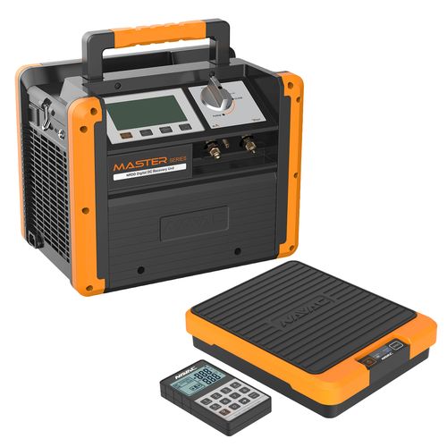 Main product image of Brushless Dual-Cylinder Recovery Unit w/ Digital Display, DC, Master Series & Smart Refrigerant Scale (220 lb. Capacity)