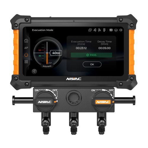 Main product image of Digital Manifold Gauge 2 Valve w/ Wireless Temp Clamps (Bluetooth and myNAVAC App Compatible) - w/o Vacuum Gauge