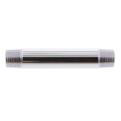 1/2" x 4-1/2" Chrome Brass Nipple (Lead Free)