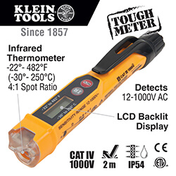 Main product image of Non-Contact Voltage Tester w/ Infrared Thermometer