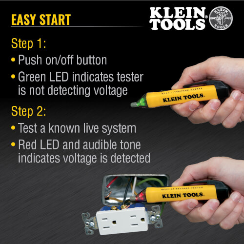 NCVT1P - Klein Tools NCVT1P - Non-Contact Voltage Tester Pen, 50-1000 VAC