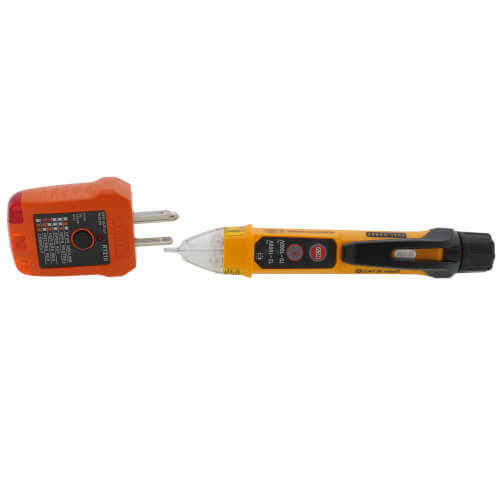 NCVT5KIT Klein Tools NCVT5KIT Electrical Tester Kit w/ DualRange NCVT and GFCI Receptacle