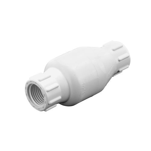 Main product image of 1/2" IPS PVC Spring Check Valve w/ 1/2# Spring (Threaded)