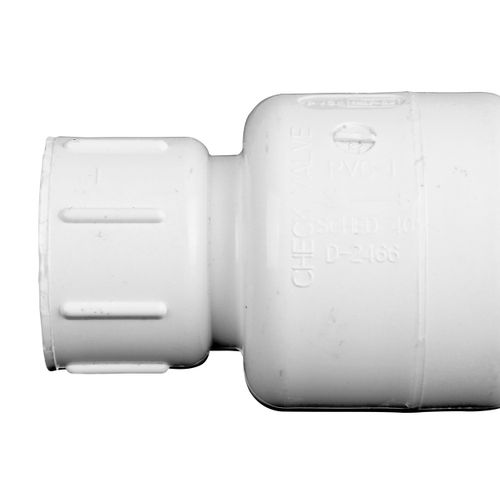 Main product image of 1" IPS PVC Spring Check Valve w/ 1/2# Spring (Threaded)