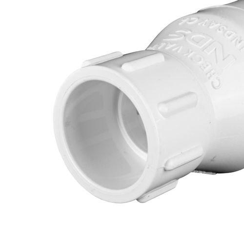 Main product image of 3/4" IPS PVC Spring Check Valve w/ 1/2# Spring (Solvent)