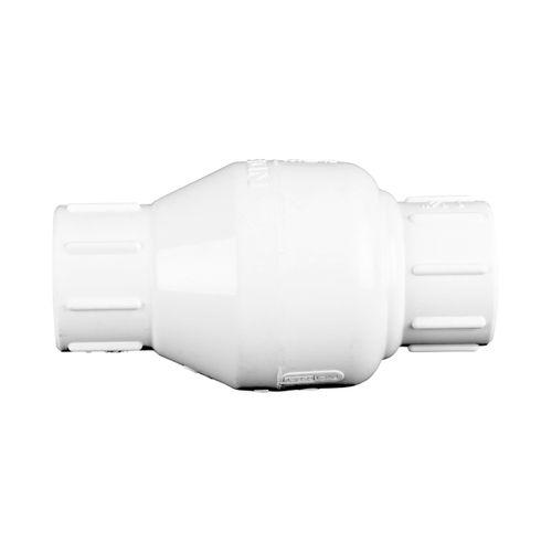 Main product image of 1-1/4" IPS PVC Spring Check Valve w/ 1/2# Spring (Solvent)
