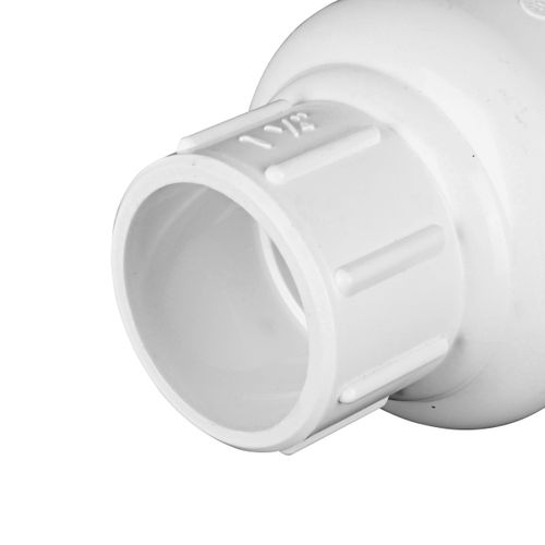 Main product image of 1-1/4" IPS PVC Spring Check Valve w/ 1/2# Spring (Solvent)