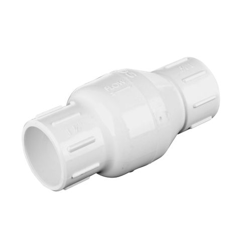 Main product image of 1-1/2" IPS PVC Spring Check Valve w/ 1/2# Spring (Solvent)