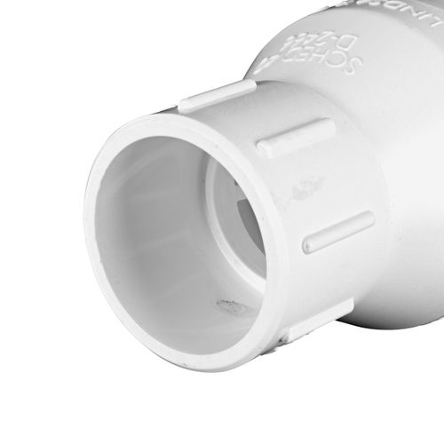 Main product image of 1-1/2" IPS PVC Spring Check Valve w/ 1/2# Spring (Solvent)