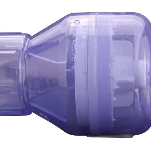 Main product image of 2" PVC IPS Clear Spring Check Valve (Socket)