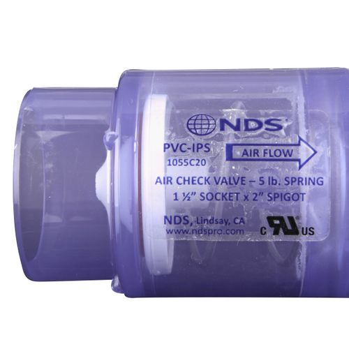 Main product image of 2" PVC Clear Spa Spring Check Valve (5 lbs)
