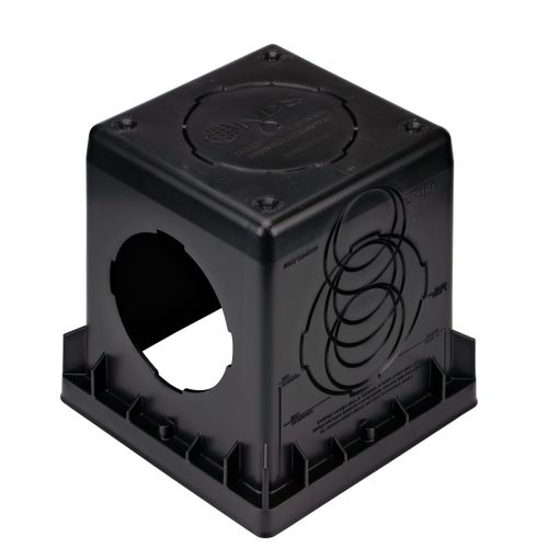 Main product image of 12" Catch Basin Kit w/ Black Plastic Grate