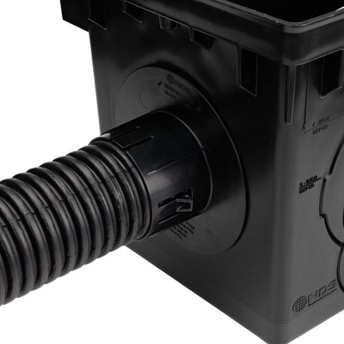 Main product image of 12" Catch Basin Kit w/ Black Plastic Grate