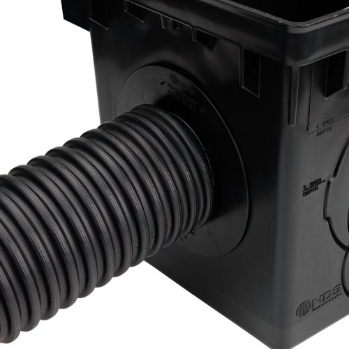 Main product image of 12" Catch Basin Kit w/ Black Plastic Grate