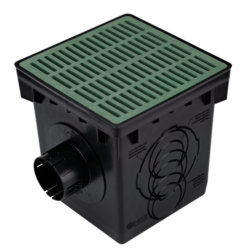 Main product image of 12" Catch Basin Kit with Green Plastic Grate