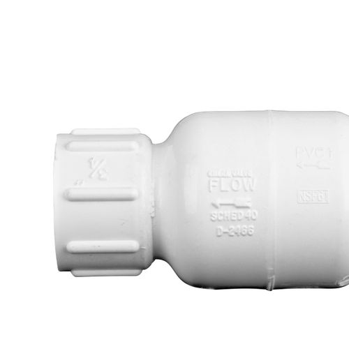 Main product image of 3/4" IPS PVC Adjustable Spring Check Valve (Threaded)