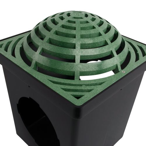 Main product image of 12" Square Catch Basin Atrium Grate (Green)