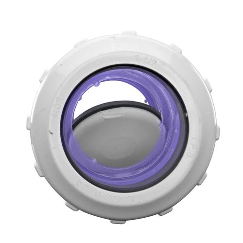 Main product image of 1-1/2" IPS PVC Clear Swing Check Valve (Compression)