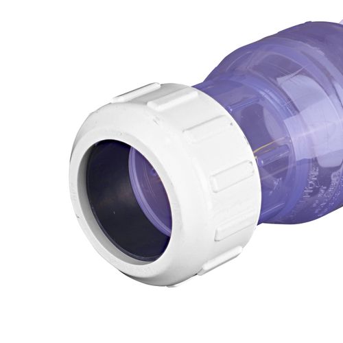 Main product image of 1-1/2" IPS PVC Clear Swing Check Valve (Compression)