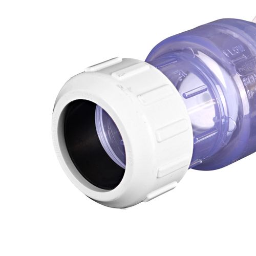 Main product image of 1-1/2" IPS PVC Clear Swing Check Valve (Compression)
