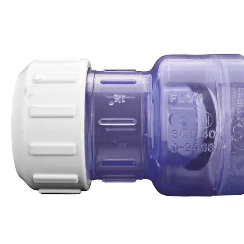 Main product image of 1-1/2" IPS PVC Clear Swing Check Valve (Compression)