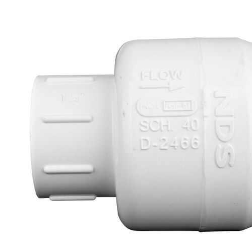 Main product image of 1-1/4" IPS PVC Swing Check Valve (Socket)