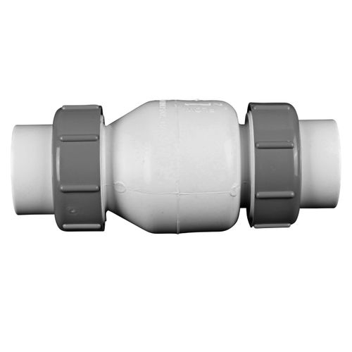 Main product image of 2" IPS PVC White True Union Spring Check Valve (Socket)
