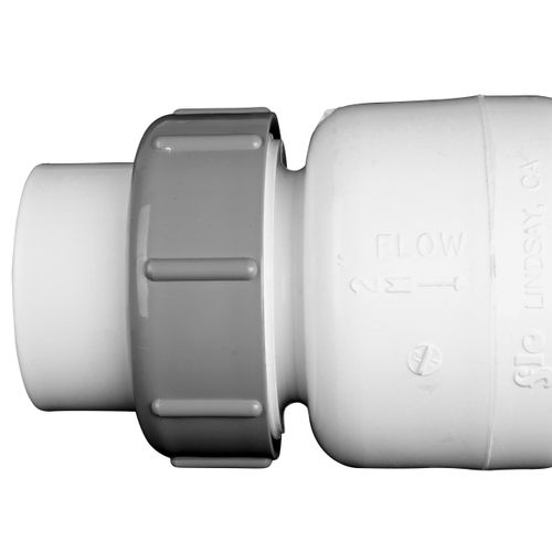 Main product image of 2" IPS PVC White True Union Spring Check Valve (Socket)